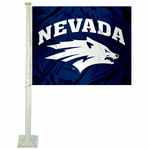 Nevada Wolfpack New Logo Car Auto Window Flag Cover