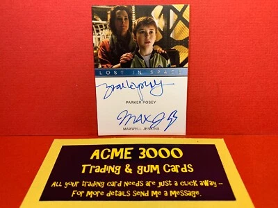 Lost in Space SEASON 1 - DUAL AUTOGRAPH Card PARKER POSEY & MAXWELL JENKINS - Image 1 of 2