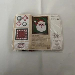 Vintage I Love Santa Needlepoint Kit 2506 The Creative Circle NIP - Picture 1 of 6