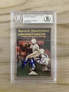 GARO YEPREMIAN MIAMI DOLPHINS SIGNED 1999 SI COVERS CARD BECKETT BAS AUTHENTIC - Picture 1 of 2