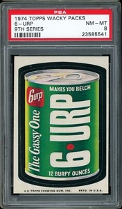 1974 Topps Wacky Packs 9th Series 6-urp PSA 8