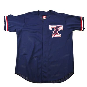 Camiseta deportiva de béisbol vintage de Wilson hecha en EE. UU. con letra relámpago azul para hombre L - Imagen 1 de 8