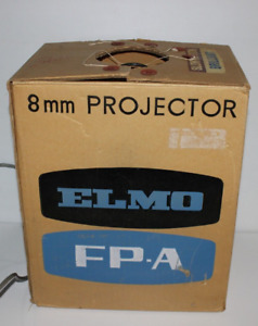 Boxed Vintage 1960s Elmo FP-A  8mm Movie Projector.  Working