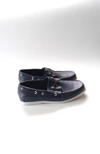 Oak & Rush Men's US 10 Medium Man Made Navy Comfort Round Toe Slip On Boat Shoes - Picture 1 of 5