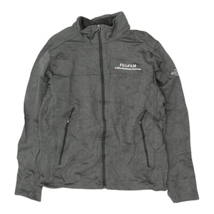 Chaqueta gris The North Face para hombre | Prendas exteriores informales vintage Fujifilm cremallera completa - Imagen 1 de 4