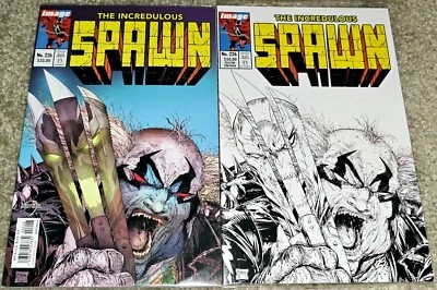 2 Rare Spawn 226 NM MX Color 1:25 Sketch Variant Hulk 340 Todd McFarlane 2013 - Image 1 of 4