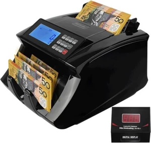 Automatic Money Counter Counterfeit Bill Detector, Australia Banknote Value Coun - Picture 1 of 9