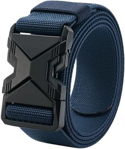 Heavy Duty Elastic Belt 1.5" Quick Release Work Belt Alloy Buckle 48" Waist - Picture 1 of 7