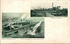 Postcard NY Buffalo & Susquehanna Iron Co. & Union Furnace Co. Ships ~1905 K64