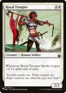 Royal Trooper The List XQX MTG Magic - Foto 1 di 1
