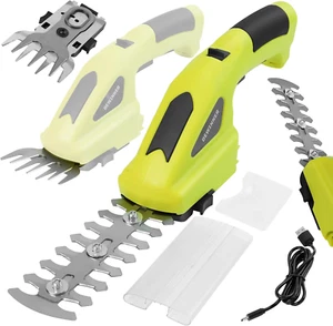 Forbici a Batteria 2 in 1, 7,2 V Cesoie Elettriche, Tosaerba E Tagliasiepi a Bat - Foto 1 di 12