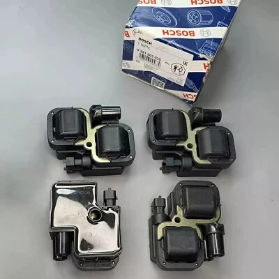 For Mercedes-Benz C CL CLK ML S Class 4PCS UF359 Ignition Coil BOSCH 0221503035 - Image 1 of 4