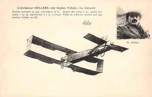 CPA Aviation Pilote Maurice Colliex Aircraft Duck Biplane Voisin Edit Fleury - Picture 1 of 2