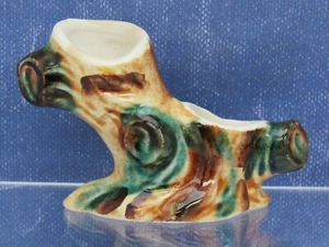 Vtg UCAGCO CHINA Toothpick Holder Hand Painted Japan Pottery Simulated Majolica - Picture 1 of 9