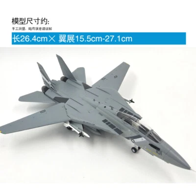 1/72 US Navy F-14D Male Cat Fighter VF2 Bounty Hunter F14 Aircraft Model - Image 1 of 4