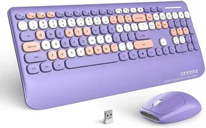 Wireless Keyboard and Mouse Combo Full-Sized 106 Keyboard for PC, Laptop, Mac - Picture 1 of 7