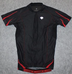 DESCENTE WOMENS COLD BLACK 3/4 ZIP BIKE JERSEY Race Fitted Cycling sz M Jersey - Picture 1 of 6