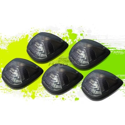 ДЫМЧАТЫЙ КОРПУС СИНИЙ СВЕТОДИОД + ЖГУТ КРЫШИ ХОДОВЫЕ ОГНИ НАБОР ДЛЯ 99-16 FORD SUPERDUTY - Изображение 1 из 4