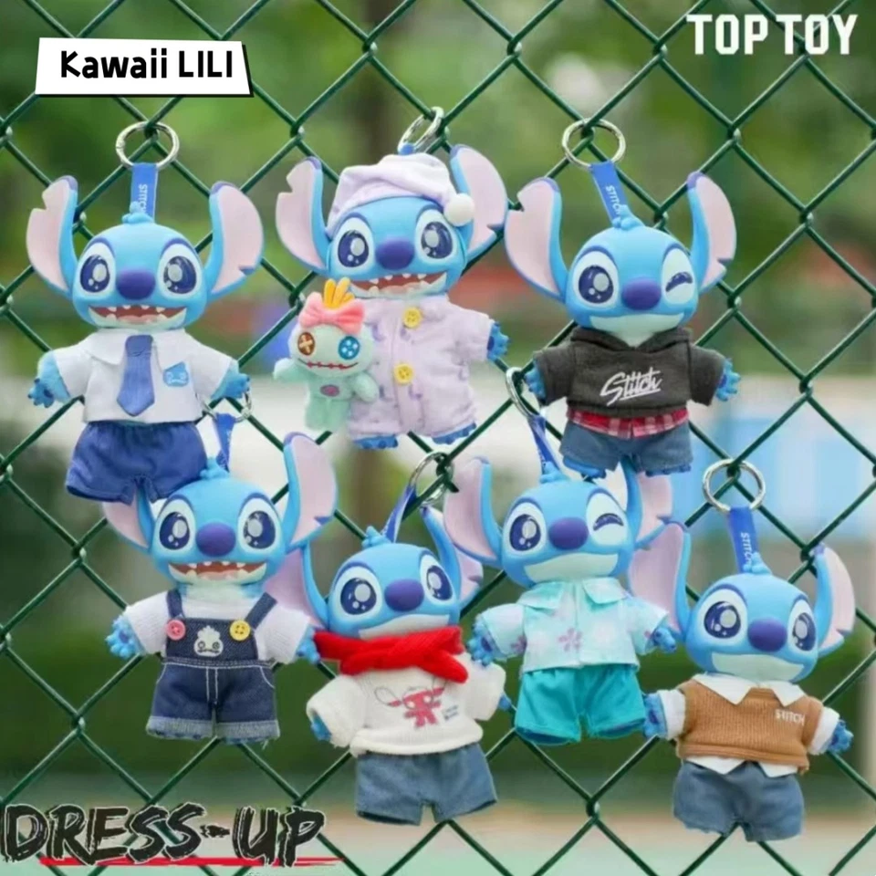 TOPTOY Stitch Dress Up Show Series Plush Pendant Toy Confirmed Blind Box Figure - Image 1 of 4