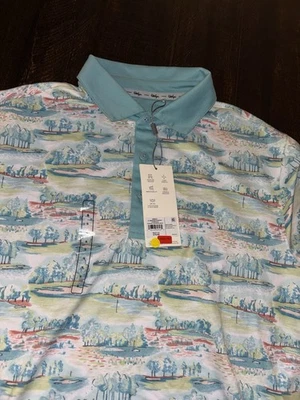 НОВЫЙ! Мужские клюшки для гольфа поло с принтом Walter Hagen Clubhouse размер Small (S) - Изображение 1 из 4