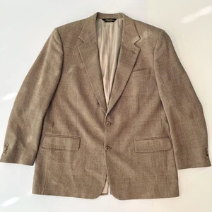 Brooks Brothers 1818 Men's 43R Sport Coat Houndstooth Plaid Wool Jacket - Picture 1 of 12