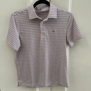 BOY'S VINEYARD VINES ON THE GO SANKATY POLO SHIRT~SIZE LARGE~RED/WHITE/BLUE - Picture 1 of 3
