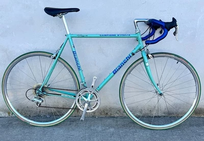 Vintage Bianchi Campione D'Italia Road Bike 90s Full Campagnolo Robins Egg Green - Image 1 of 4