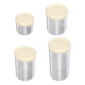 4pcs PP Kitchen Canisters Airtights Seal for Coffee Pastas Bulk Storage - Picture 1 of 8