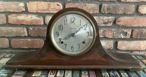 "Reloj mecánico de 8 días Sessions años 20 21"" sin llave" - Imagen 1 de 3