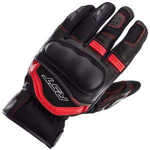 RST Urban Air 3 Mesh CE Touchscreen Leather Motorcycle Gloves - Black / Red - Picture 1 of 6
