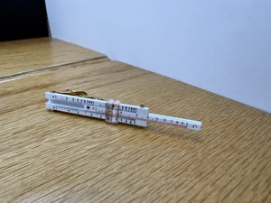 Vintage 1970s Swank Slide Rule Tie Bar Tie Clip Excellent Condition - Picture 1 of 3