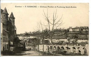 CP 19 CORREZE - Uzerche - Château Pontier et Faubourg Saint-Eulalie - Imagen 1 de 1