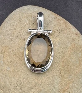 COLGANTE CUARZO LIMÓN GENUINO PLATA DE LEY 925 ¡ENVÍO RÁPIDO GRATIS!! - Imagen 1 de 18