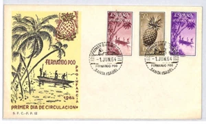 FERNANDO POO SPANISH GUINEA FDC 1964 Spain Colonies{samwells}XP222 - Picture 1 of 10
