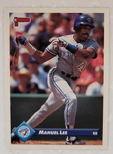 1993 Donruss Manuel Lee #688 Blue Jays Baseball Card - Picture 1 of 2