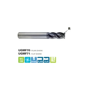 1/4 " 4-FL Corner R.015 Multi-Helix Carbide End Mill, YG1 UGMF70908 - Picture 1 of 1