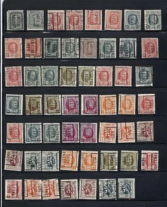 PRECANCELS: Belgian Rollers - 55 different Luttre - Picture 1 of 1
