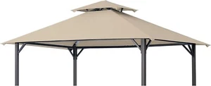 8'x 5' Outdoor Grill Gazebo Barbecue Canopy BBQ Grill Tent Top Roof Shelter - Picture 1 of 7