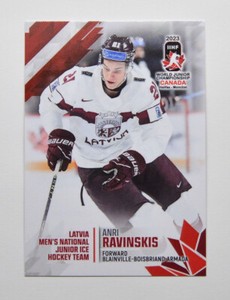 2023 BY Cards IIHF World Junior Championship Latvia #191 Anri Ravinskis