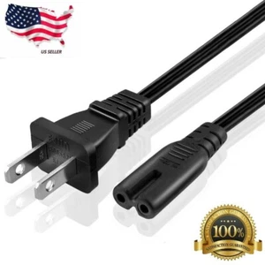 1ft 2Prong Figure8 Replacement Non-Polarized Computer Power Cord Cable, PC-10701 - Picture 1 of 3
