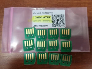 12 Toner Chip für Xerox Versant 80, 180, 280 Press Refill 6R1646 - 6R1649 (DMO) - Bild 1 von 2