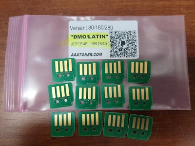 12 Toner Chip for Xerox Versant 80, 180, 280 Press Refill 6R1646 - 6R1649 (DMO) - Image 1 of 2