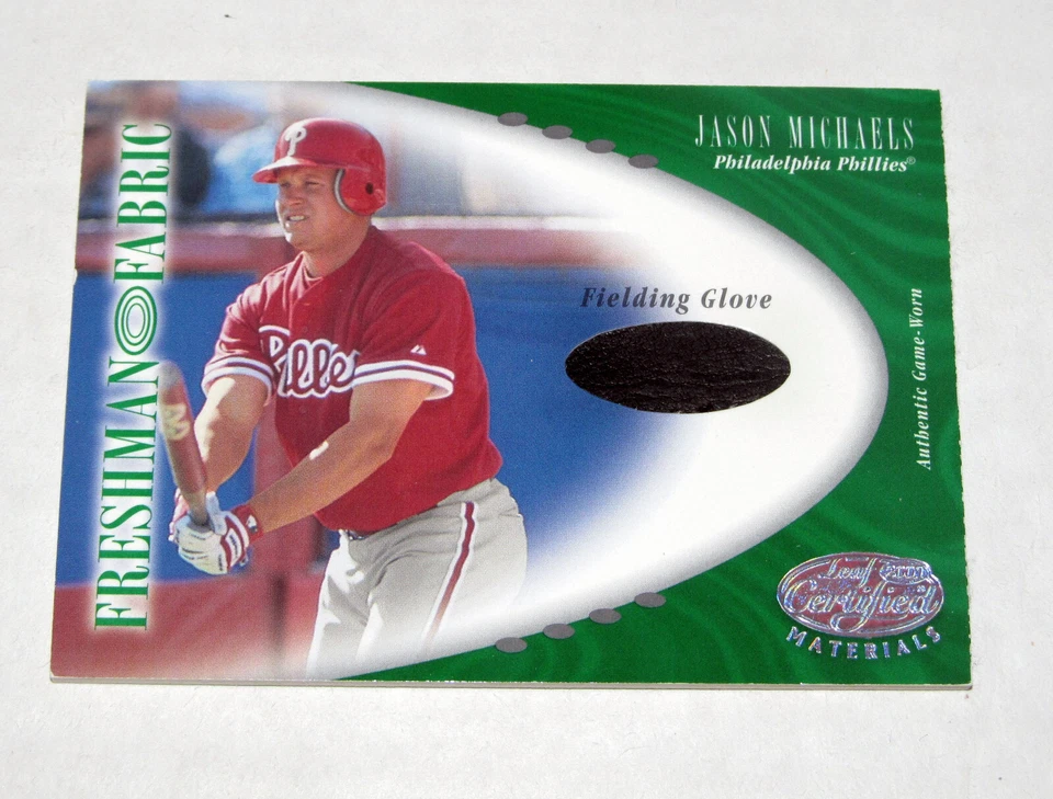 2001 Leaf Certified Materials Game Used Fielding Glove Jason Michaels (#/200) GU - Image 1 of 1