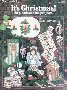 Needleworks It’s Christmas 29 Plastic Canvas Projects by Linda Dec Vikla 1981 - Picture 1 of 2