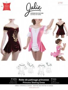 Jalie Sewing Pattern 2791 Princess Skating Dress Kids, Teenagers, Women 21 Sizes