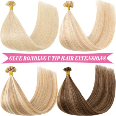 Bonding Keratin Extensions Echthaar Haarverlängerung 0.5G oder 1 G pro Strähne - Bild 1 von 4
