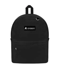 Everest Classic Backpack, One Size, Black - Picture 1 of 5