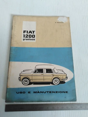 manuale uso manutenzione originale 1960 Fiat 1200 Granluce - Immagine 1 di 4