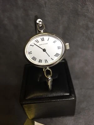 RARO Reloj Pulsera Estilo Brazalete Plateado Art Deco Damas SANDOZ De Colección IMPRESIONANTE  Foto 1 de 4