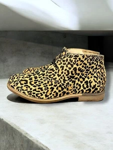Hush Puppies Bounce Ankle Boots Cheetah Print Size 12 Chuka Boot Women’s - Picture 1 of 15